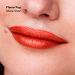 Clinique Batom pop longwear brilho #flame pop 3,9 gr