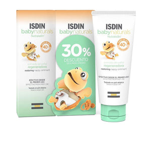 Isdin Pomada babynaturals regeneradora para pacote de fraldas 2 x 100 ml