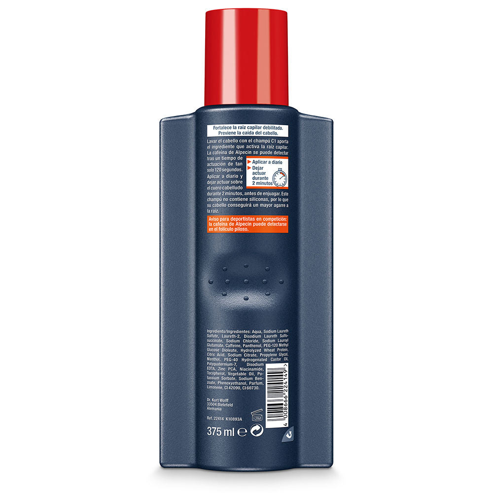 Alpecin Cafeína shampoo anti-queda c1 375 ml