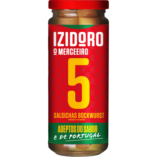 Izidoro Salsichas Bockwurst 5 un Frasco 245 gr
