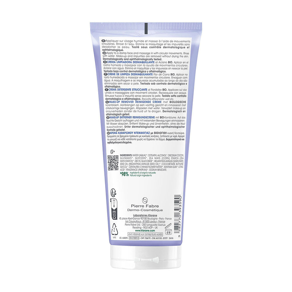 Klorane Al aiano bio creme de limpeza 200 ml