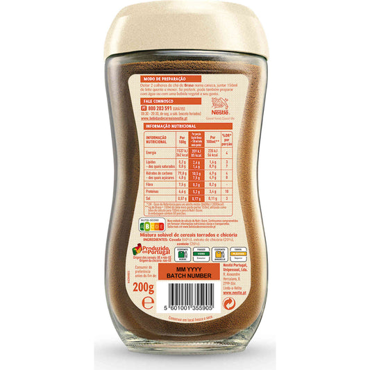 Brasa Bebida de Cereais Cevada, Chicória e Centeio 200 g