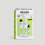 Nioxin Sistema 2 - kit - tratamento para cabelos naturais com enfraquecimento avançado 3 unidades