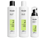 Nioxin Sistema 2 - kit - tratamento para cabelos naturais com enfraquecimento avançado 3 unidades