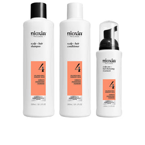 Nioxin System 4 - kit - tratamento para cabelos coloridos com afinamento avançado 3 unidades
