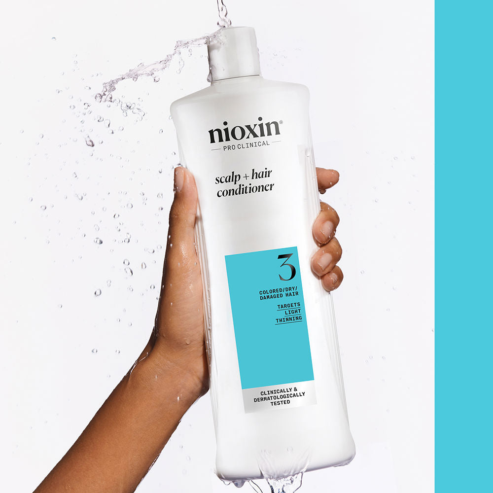 Nioxin Sistema 3 - condicionador - cabelos tingidos e danificados com leve enfraquecimento 1000 ml