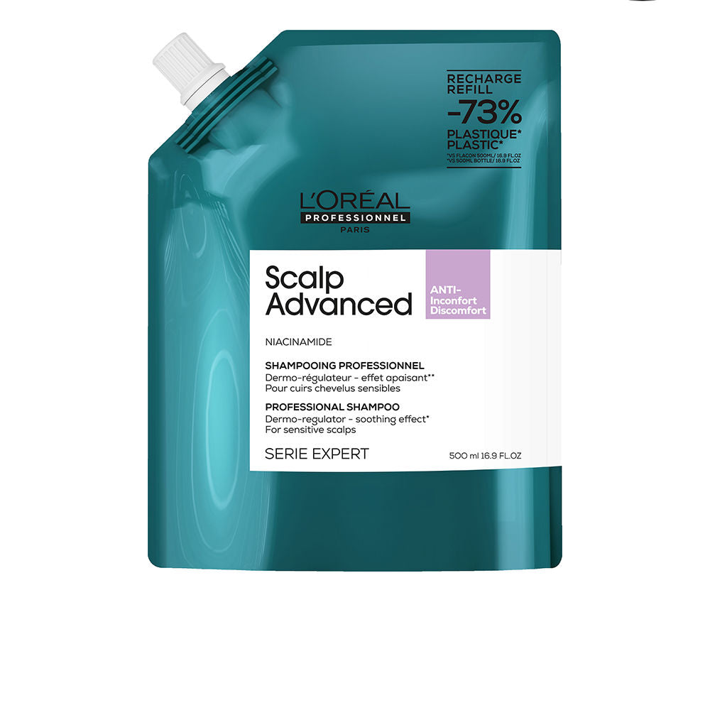 L'Oréal Professionnel Paris Xampu para couro cabeludo sensível refil scalp advanced 500 ml