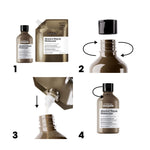 L'Oréal Professionnel Paris Absolut repair shampoo molecular profissional sem sulfato para cabelos danificados recarga 500 ml