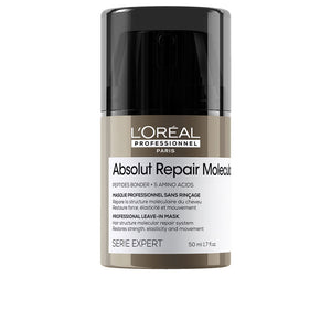 L'Oréal Professionnel Paris Reparo absoluto molecular máscara reparadora profissional sem enxágue para cabelos danificados 50 ml