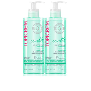 Topicrem Pacote de gel de limpeza purificante ac 2 x 400 ml