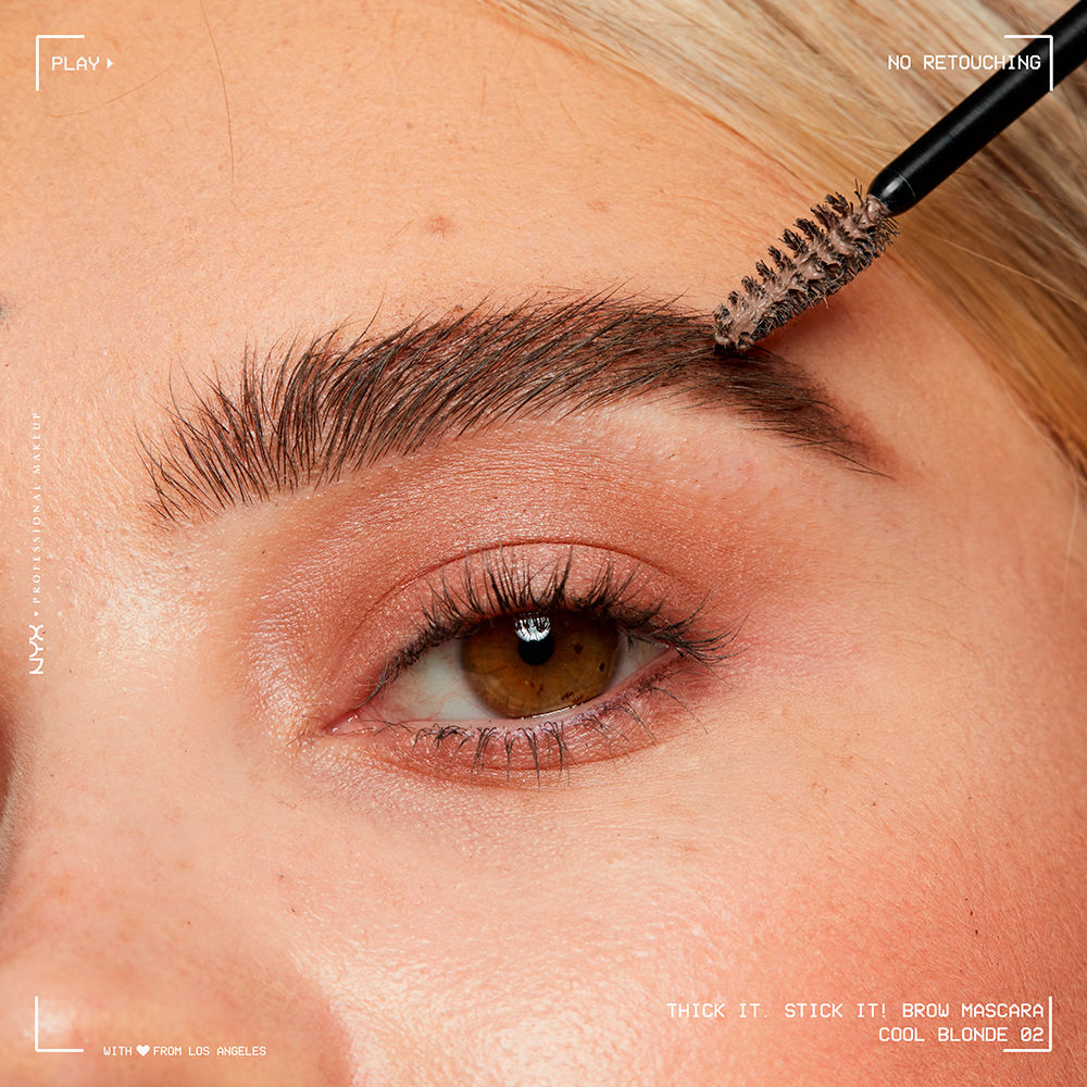 Nyx Professional Make Up Espessura. cole-o! rímel para sobrancelhas #black 1 u