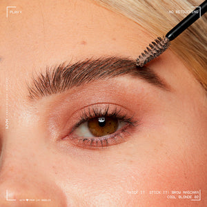 Nyx Professional Make Up Espessura. cole-o! rímel para sobrancelhas #black 1 u