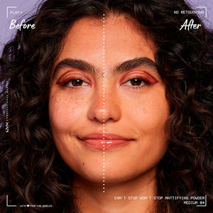 Nyx Professional Make Up Não pode parar não para de pó matificante #médio 6 gr
