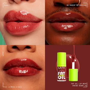 Nyx Professional Make Up Gotejamento labial de óleo gordo #inside scoop 4,8 ml