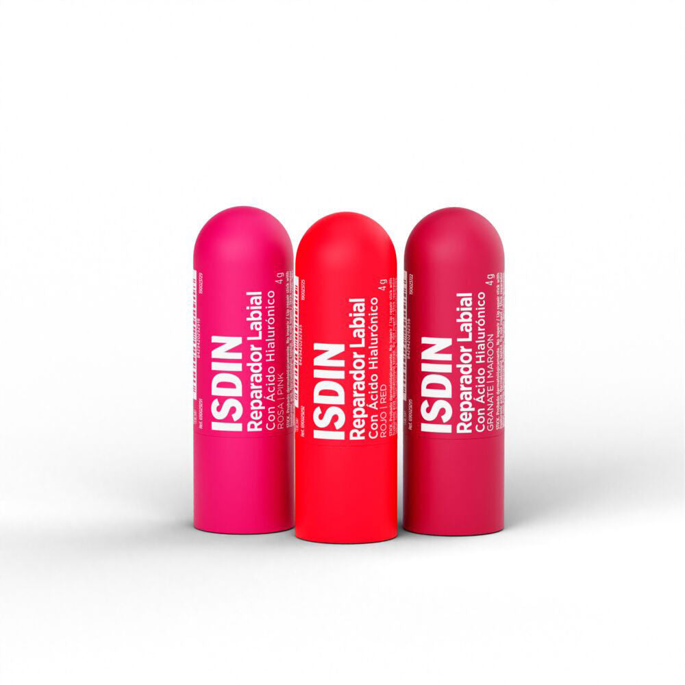 Isdin Reparo labial com cor em bastão #rosa 4 gr