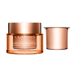 Clarins Creme de dia extrafirmante para todos os tipos de pele recarga spf15 50 ml
