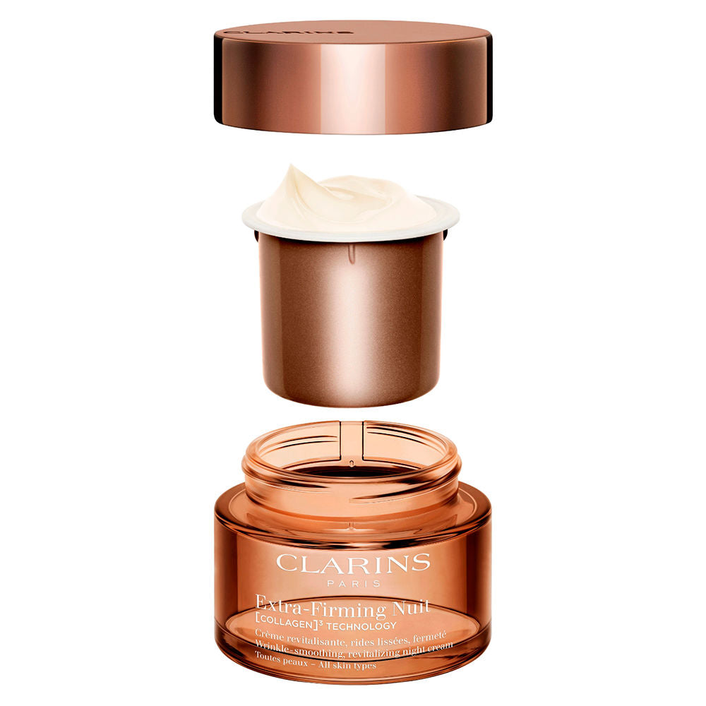 Clarins Creme extrafirmante noturno para todos os tipos de pele recarregar 50 ml