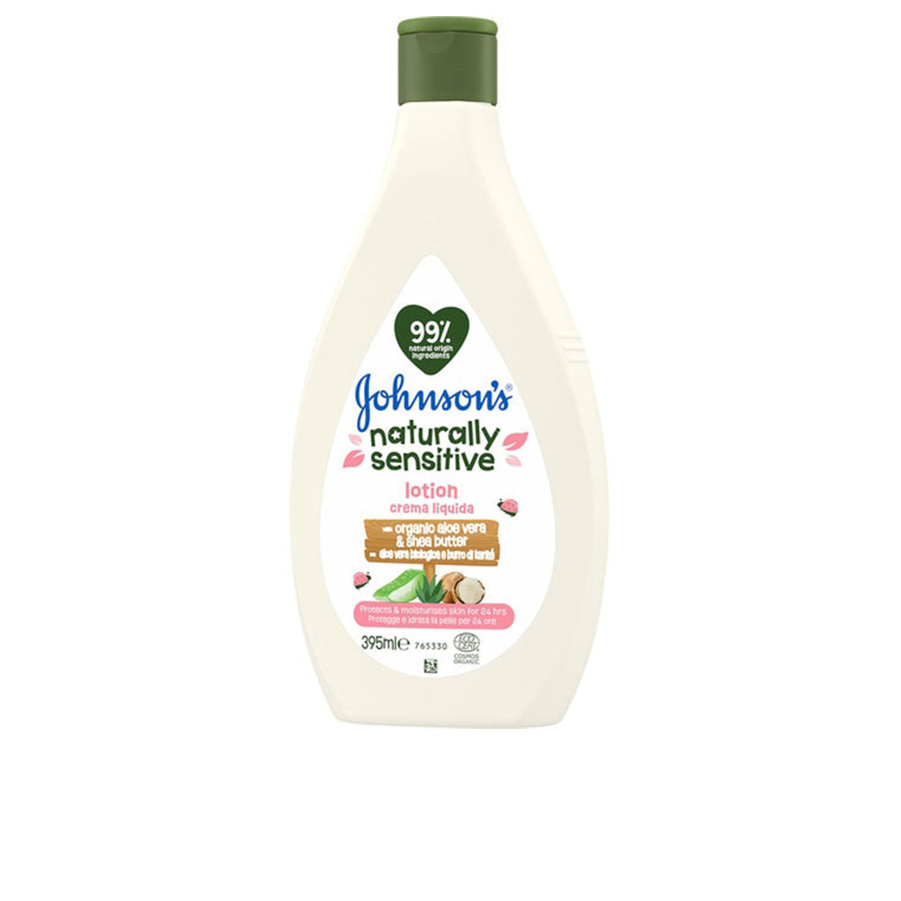 Johnson'S Baby Bebê bio naturalmente sensível loção corporal de aloe vera 395 ml
