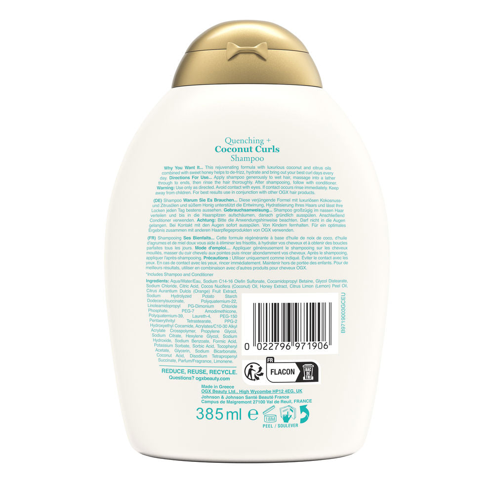 Ogx Champô para cabelo coconut curls 385 ml
