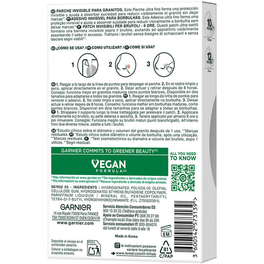 Garnier Adesivo anti-espinhas invisível puro ativo 22 unidades
