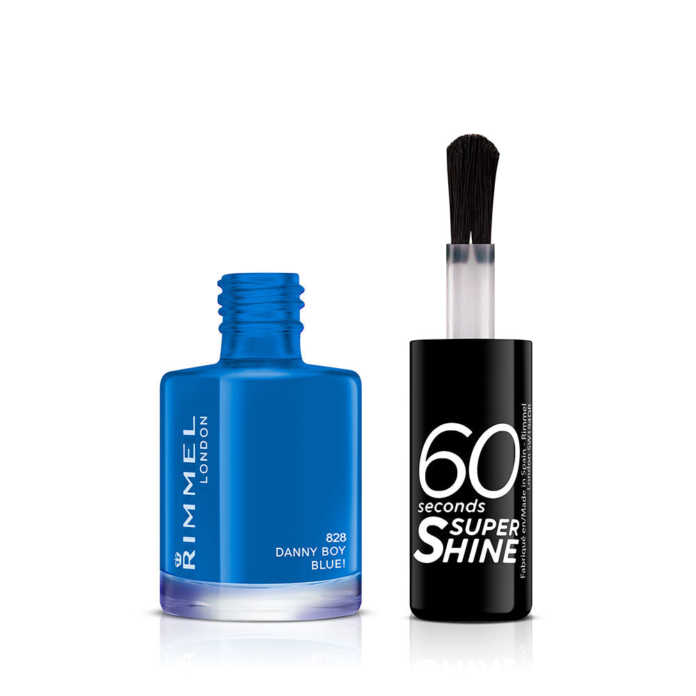 Rimmel London Esmalte 60 segundos super brilho #828-danny menino azul 8 ml