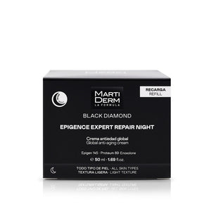 Martiderm Black Diamond Epigence Expert Repair Creme de Noite Antienvelhecimento Global Recarga 50ml