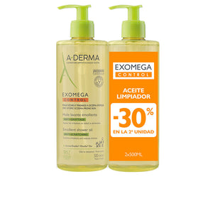 A-Derma Exomega control óleo de banho emoliente pacote 2 x 500 ml