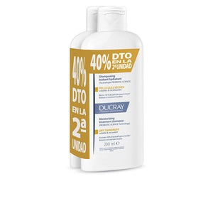 Ducray Shampoo kelual squanorm para caspa seca embalagem 2 x 400 ml