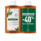 Klorane Galanga shampoo reequilibrante anticaspa pacote 2 x 400 ml
