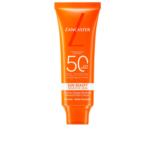 Lancaster Sun Beauty Creme Facial Mineral Pele Sensível SPF50 30ml