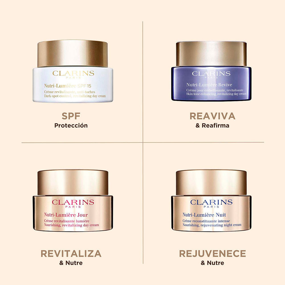 Clarins Nutri-lumière creme revitalizante anti-manchas fps 15 50 ml