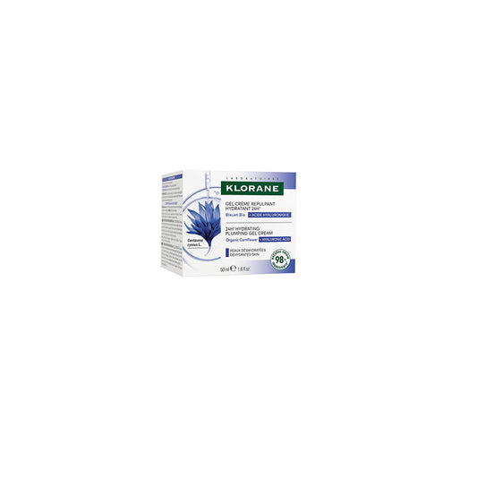 Klorane Bio cornflower & hyaluronic acid gel-creme rosto e olhos 50 ml