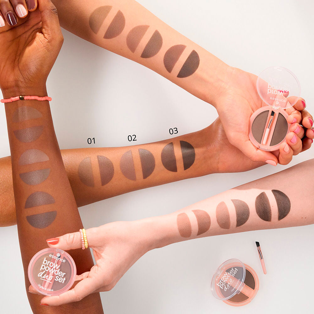 Essence Brow powder pó para dupla de sobrancelhas #03 1,8 gr