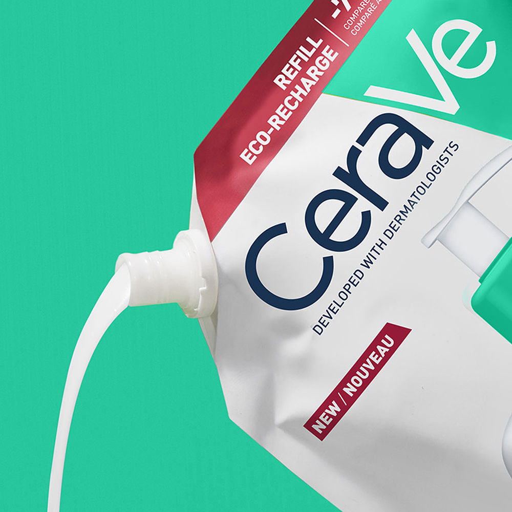 Cerave Gel de Limpeza Espuma Pele Normal a Oleosa Recarga 473ml
