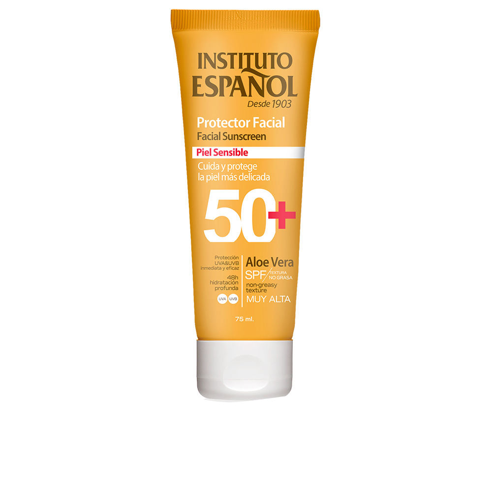 Instituto Español Protetor solar facial para pele sensível fps 50+ 75 ml