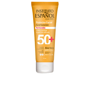 Instituto Español Protetor solar facial para pele sensível fps 50+ 75 ml
