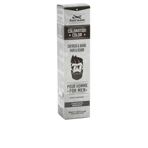Hairgum Coloração barba e cabelo colorido #4-castanha 60 gr