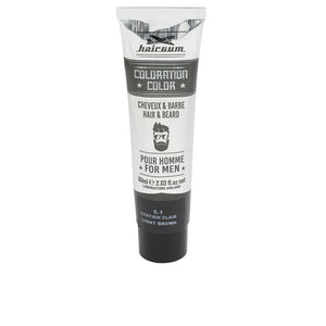 Hairgum Coloração barba e cabelo colorido #5.1-castanho claro 60 gr