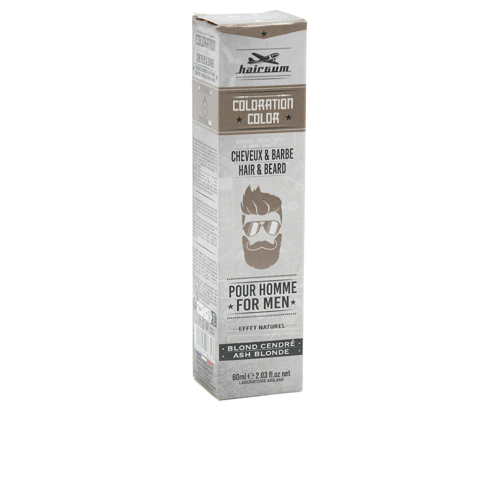 Hairgum Coloração barba e cabelo colorido #6.1-loiro acinzentado 60 gr