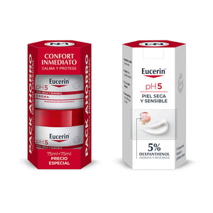 Eucerin Pacote de creme para pele sensível ph5 2 x 75 ml
