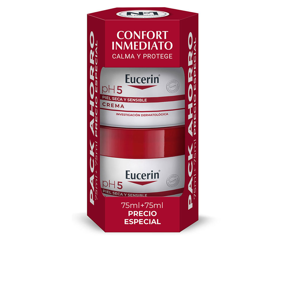 Eucerin Pacote de creme para pele sensível ph5 2 x 75 ml