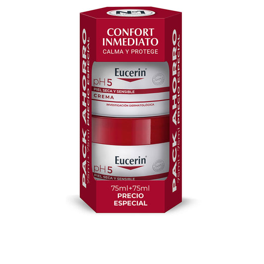 Eucerin Pacote de creme para pele sensível ph5 2 x 75 ml