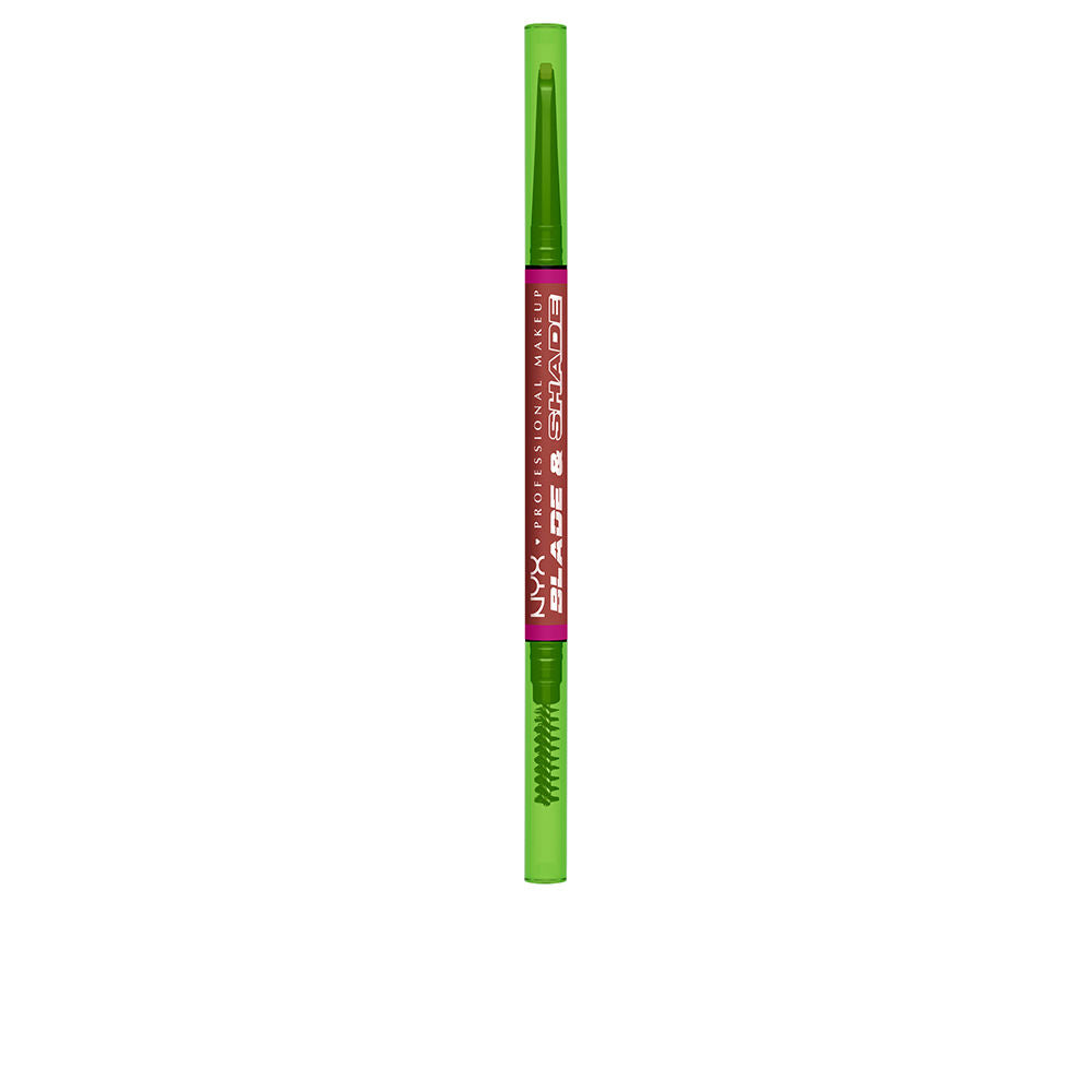 Nyx Professional Make Up Lápis de sobrancelha blade & shade nano #06-rich castanho-aloirado 1 unidade