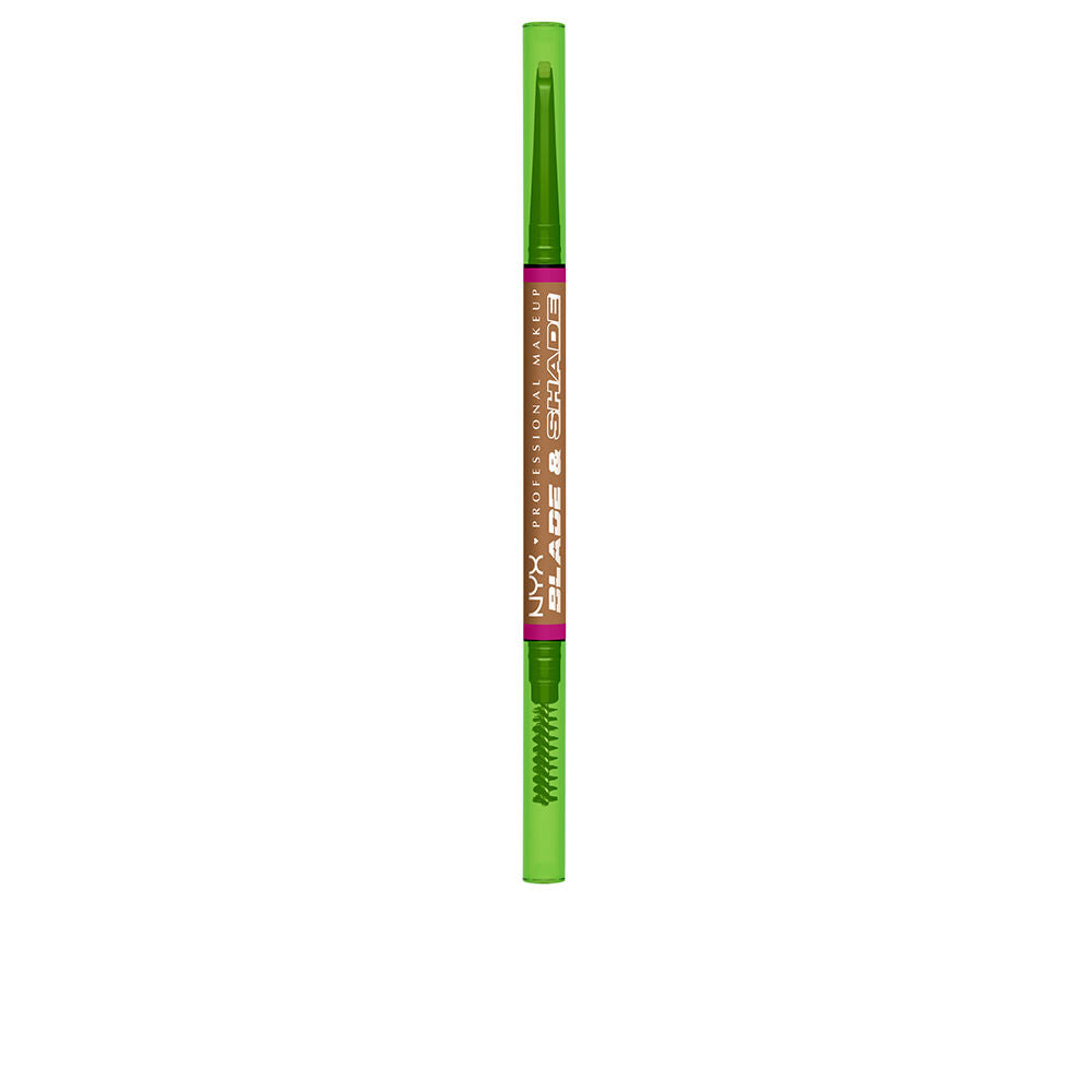 Nyx Professional Make Up Lápis de sobrancelha blade & shade nano #01-ash loiro 1 unidade