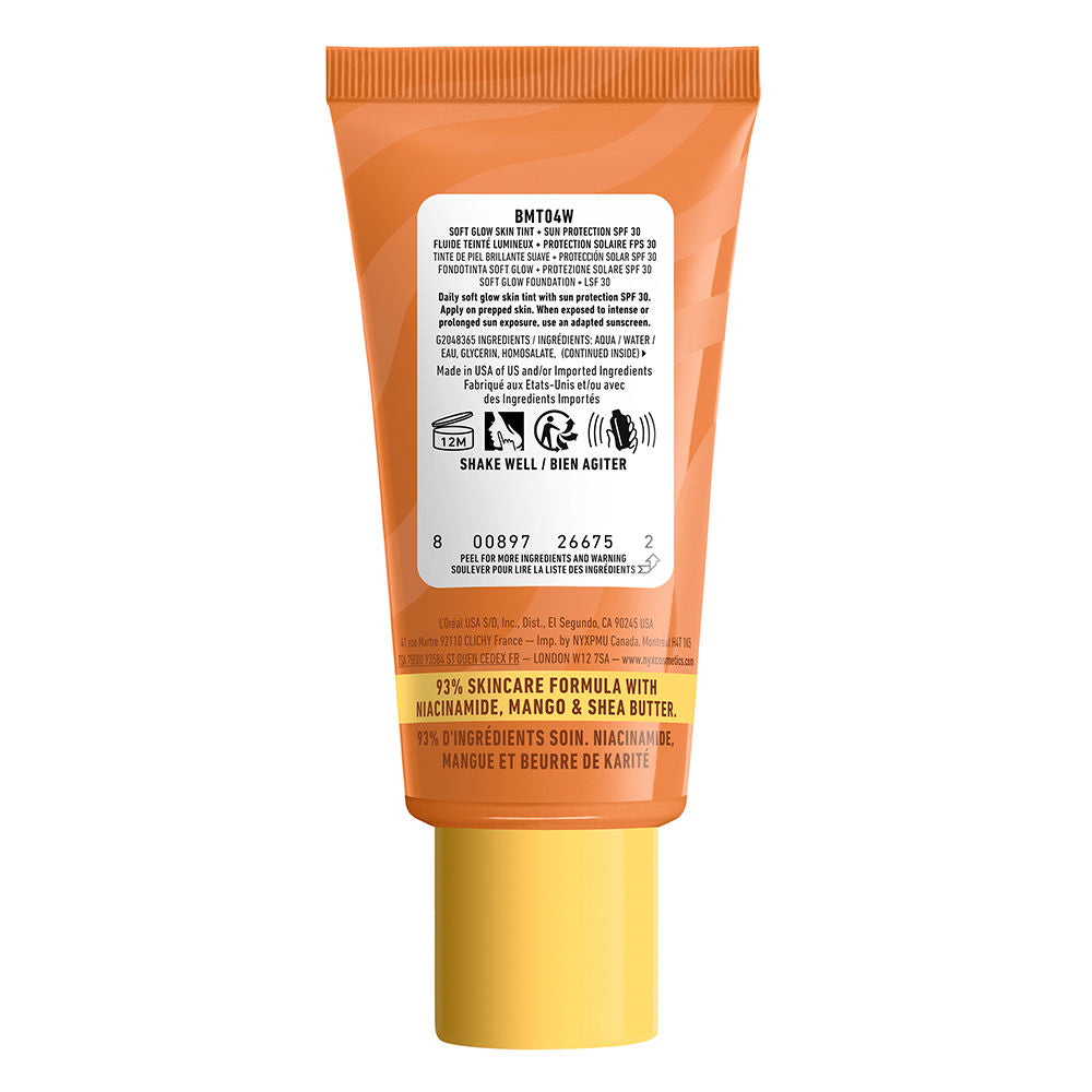 Nyx Professional Make Up Esmalte de manteiga protetor solar colorido + fps 30 #04-manteiga de amêndoa 30 ml