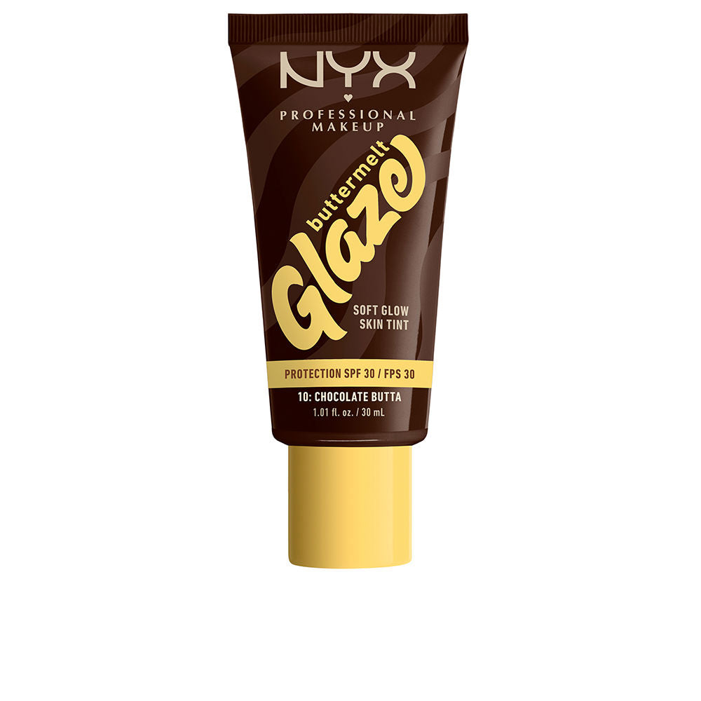 Nyx Professional Make Up Esmalte de manteiga protetor solar matiz + fps 30 #10 - manteiga de chocolate 30 ml