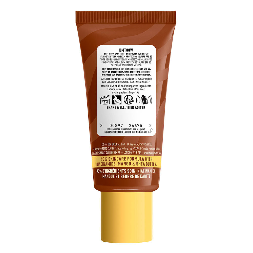 Nyx Professional Make Up Esmalte de manteiga protetor solar colorido + fps 30 #08-manteiga de noz-moscada 30 ml