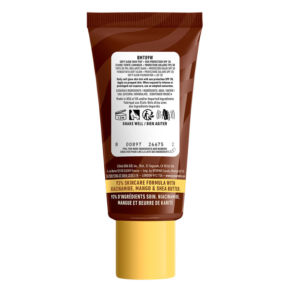Nyx Professional Make Up Esmalte de manteiga protetor solar colorido + fps 30 #09-manteiga de avelã 30 ml