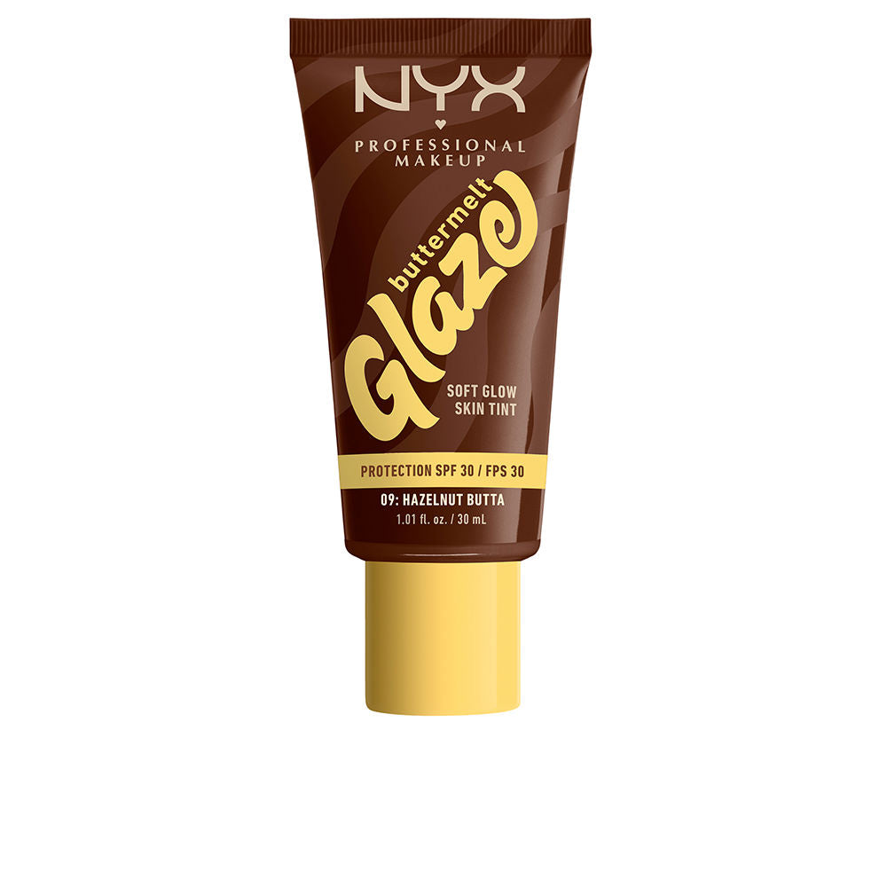 Nyx Professional Make Up Esmalte de manteiga protetor solar colorido + fps 30 #09-manteiga de avelã 30 ml