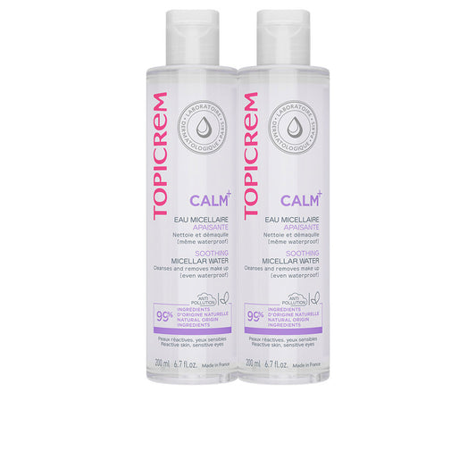 Topicrem Pacote de água micelar calmante calm+ 2 x 200 ml